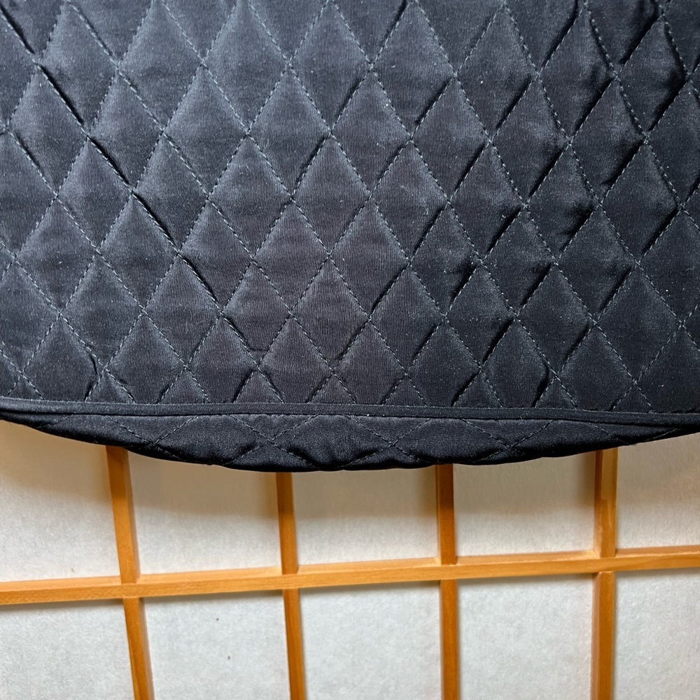 Vera Bradley Black Quilted Shoulder Bag Purse Classic Nylon Hobo EUC - Picture 10 of 10